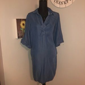 Chelsea and Theodore jean shirt dress
